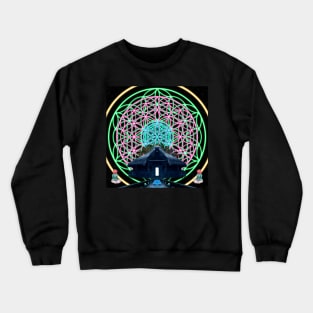 Sacred Geometry - Door to Wonder Maloca Crewneck Sweatshirt